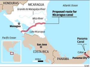 Каналы в Центральной Америке